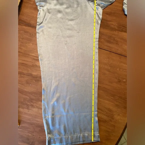 Madewell Dusk Grey Satin Vest Top Matching Set Sizes 12 and L - Picture 8 of 13